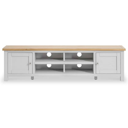 ROS-OUT-00007 Grade-C1 Roseland Furniture Farro Grey Extra Wide TV Unit RRP £299.95
