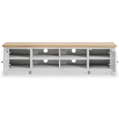 ROS-OUT-00007 Grade-C1 Roseland Furniture Farro Grey Extra Wide TV Unit RRP £299.95