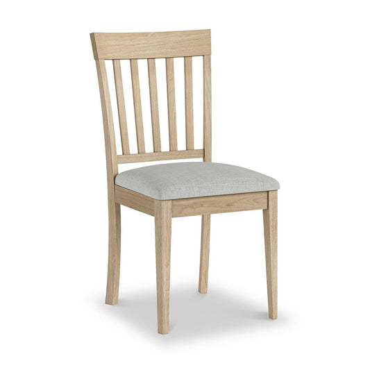 ROS-OUT-00177 Grade-C1 Roseland Furniture Riley Oak Dining Chair RRP £79.95