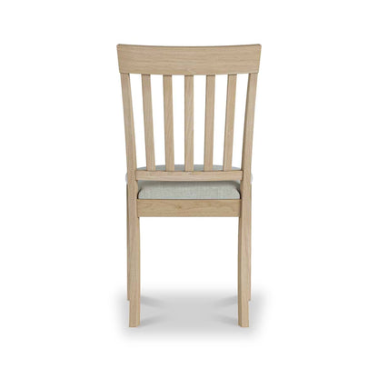 ROS-OUT-00176 Grade-C1 Roseland Furniture Riley Oak Dining Chair RRP £79.95