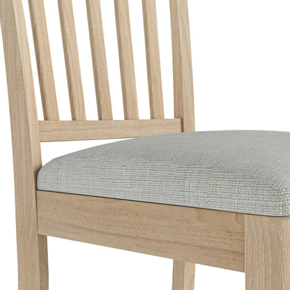 ROS-OUT-00177 Grade-C1 Roseland Furniture Riley Oak Dining Chair RRP £79.95