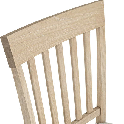 ROS-OUT-00176 Grade-C1 Roseland Furniture Riley Oak Dining Chair RRP £79.95