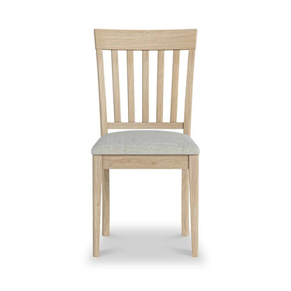 ROS-OUT-00176 Grade-C1 Roseland Furniture Riley Oak Dining Chair RRP £79.95