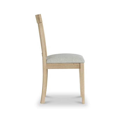 ROS-OUT-00176 Grade-C1 Roseland Furniture Riley Oak Dining Chair RRP £79.95