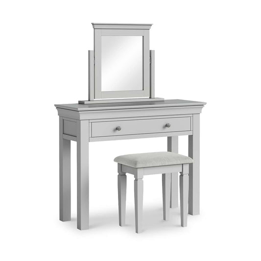 ROS-OUT-00873 Grade-B Roseland Furniture Colette Dressing Table Set - Grey RRP £199.95