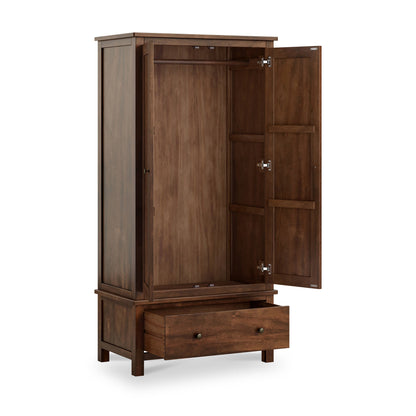 ROS-OUT-00629 Grade-C1 Roseland Furniture Duchy Acacia Double Wardrobe RRP £569.95