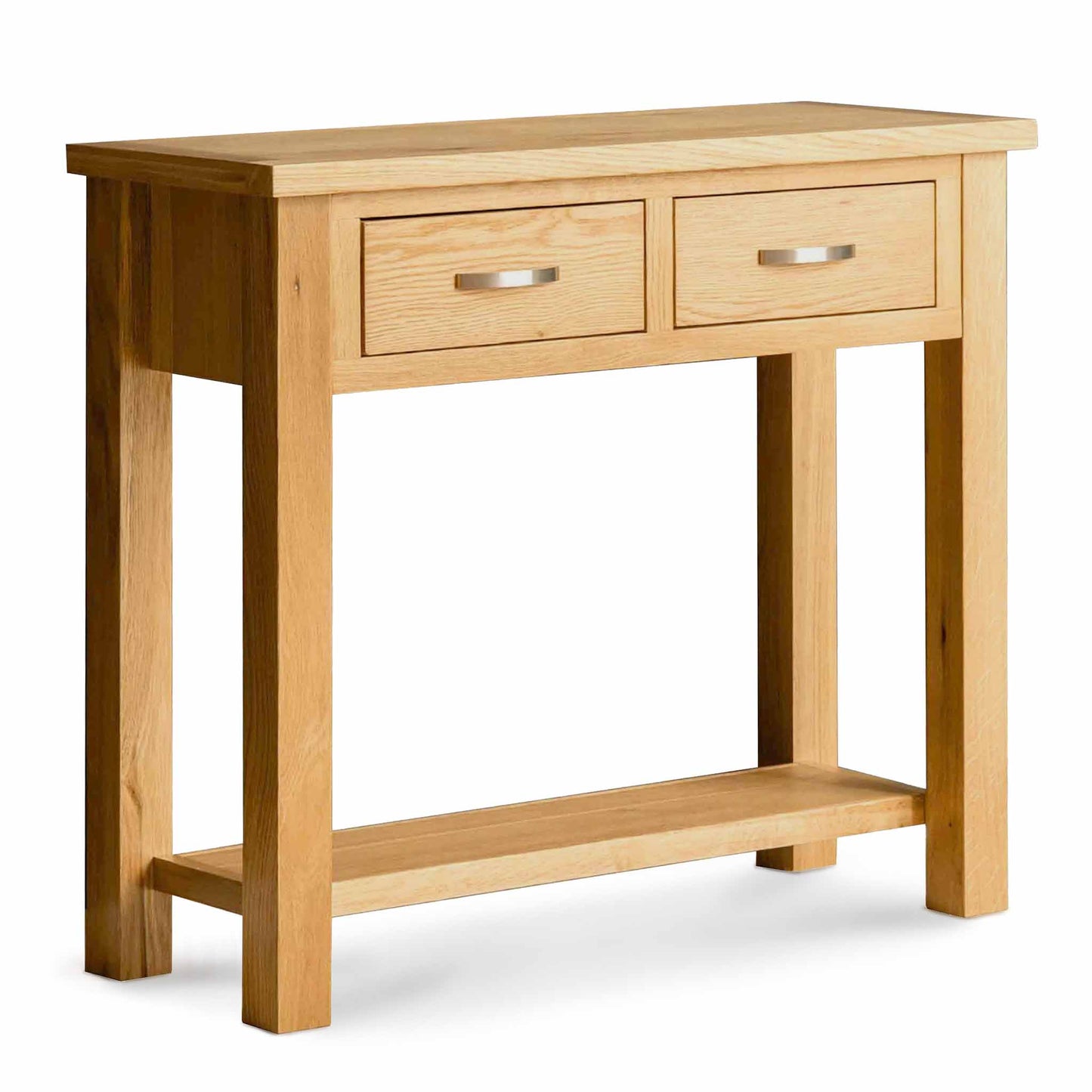 ROS-OUT-00726 Grade-B Roseland Furniture London Oak Console Table RRP £149.95