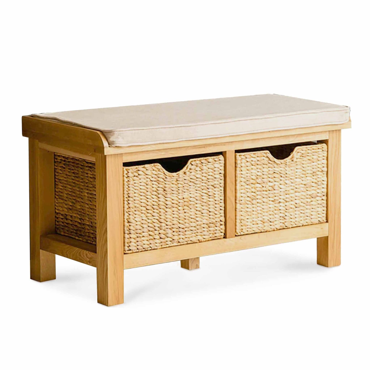 ROS-OUT-01009 Grade-B Roseland Furniture London Oak Hall Bench RRP £205.00