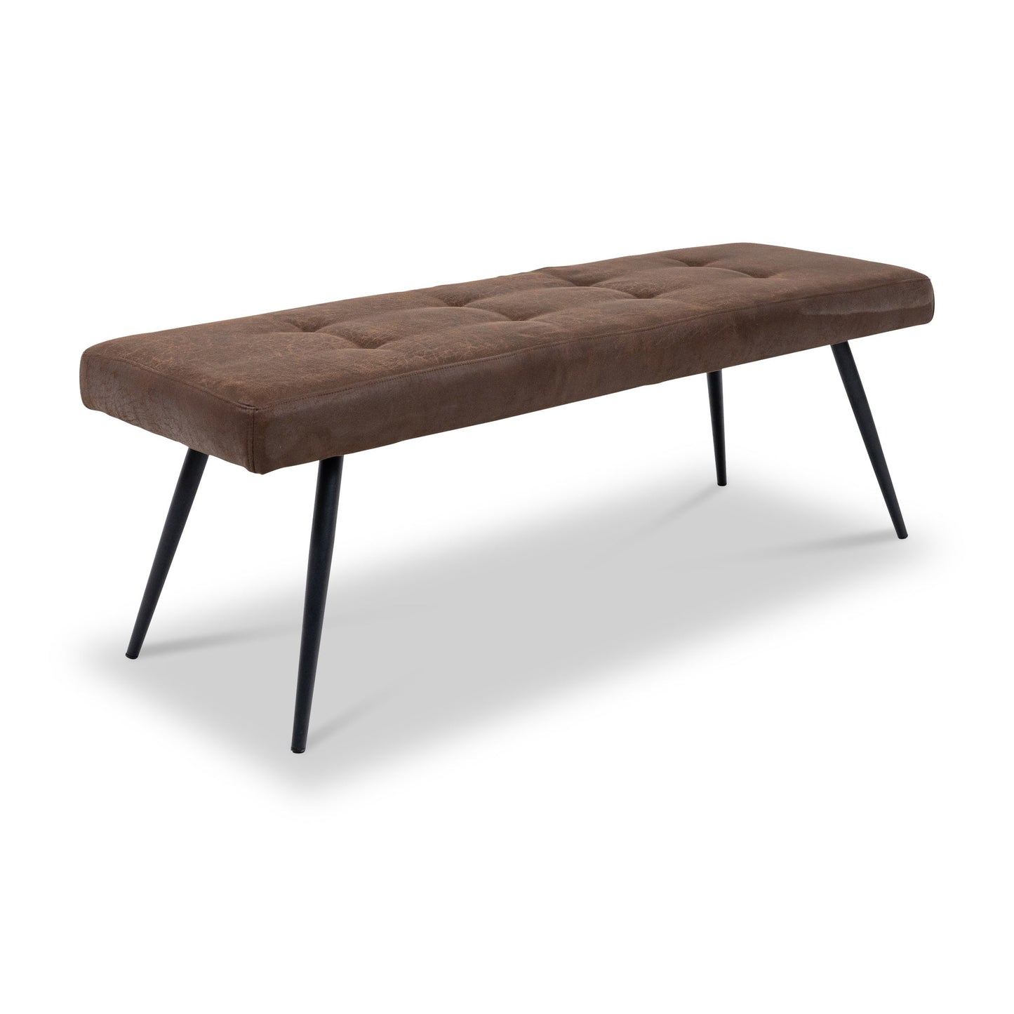 ROS-OUT-01101 Grade-B Roseland Furniture Sutton Soft Faux Leather Dining Bench RRP £249.95