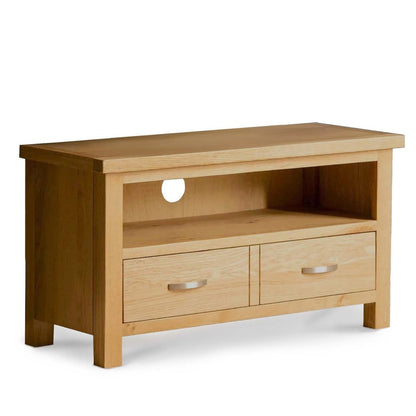 ROS-OUT-00045 Grade-C1 Roseland Furniture London Oak 90cm TV Stand RRP £139.95