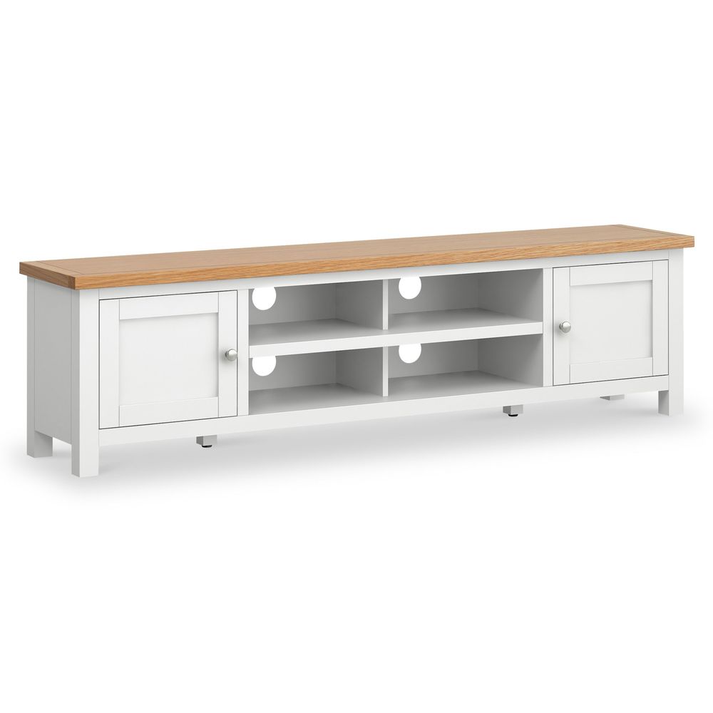 ROS-OUT-00150 Grade-C0 Roseland Furniture Farrow Charcoal Extra Wide Tv Unit RRP £309.95