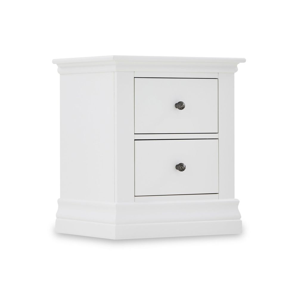 ROS-OUT-00180 Grade-C0 Roseland Furniture Porter 2 Drawer Bedside Table RRP £169.95