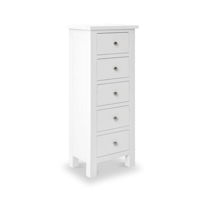 ROS-OUT-00510 Grade-C1 Roseland Furniture Cornish 5 Drawer Tallboy RRP £249.95
