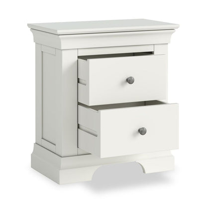 ROS-OUT-00649 Grade-C1 Roseland Furniture Colette 2 Drawer Bedside Table RRP £169.95