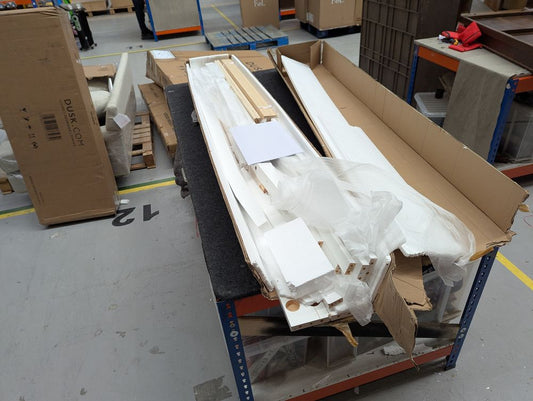 DUS-CC2-00835 Grade-C1 Dusk Dartmouth Single Bed Frame - White RRP £149.00