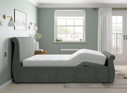Dreams Lucia Grade B Sleepmotion 400i Dark Grey Adjustable Double Bed Frame RRP £1598