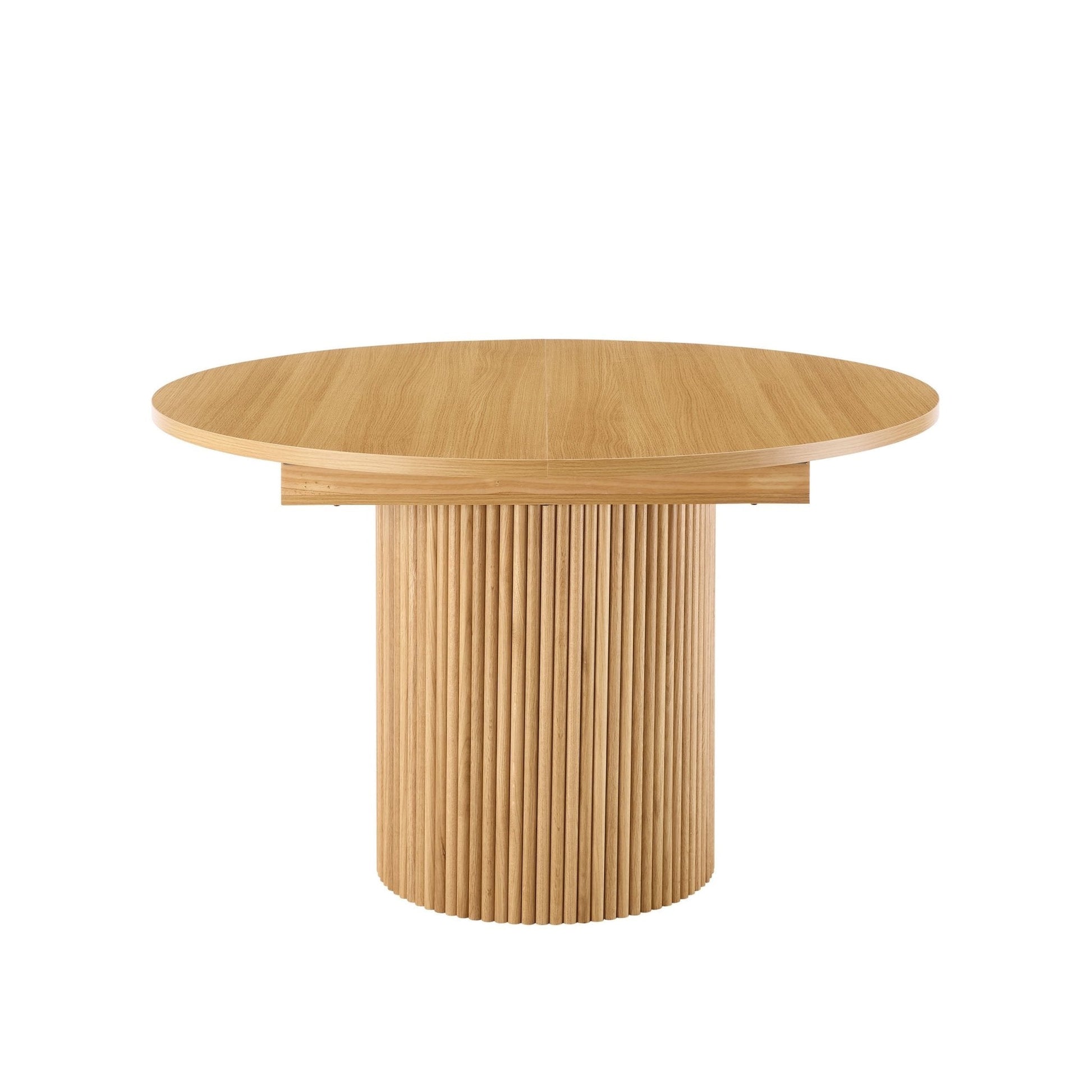 Dusk Hattie Grade B Light Wood Oval Extendable 4-6 Seater Dining Table RRP £404