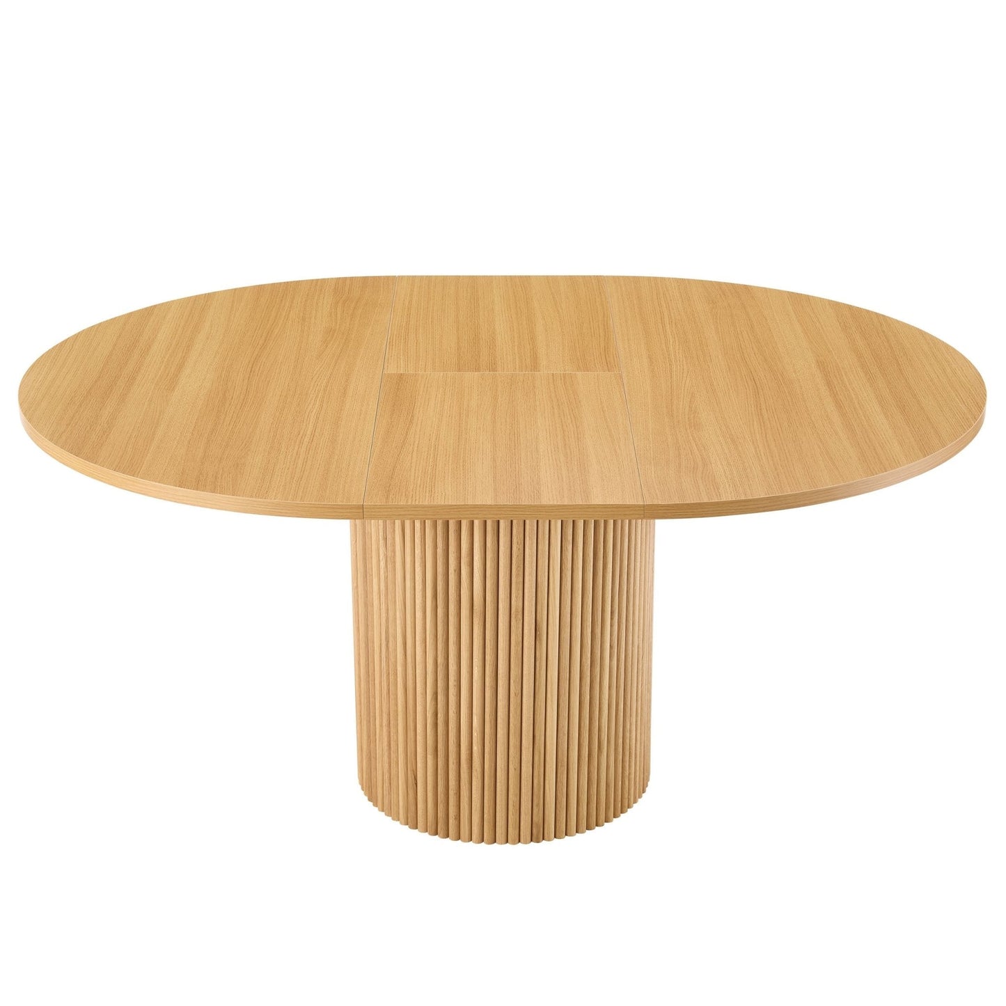 Dusk Hattie Grade B Light Wood Oval Extendable 4-6 Seater Dining Table RRP £404