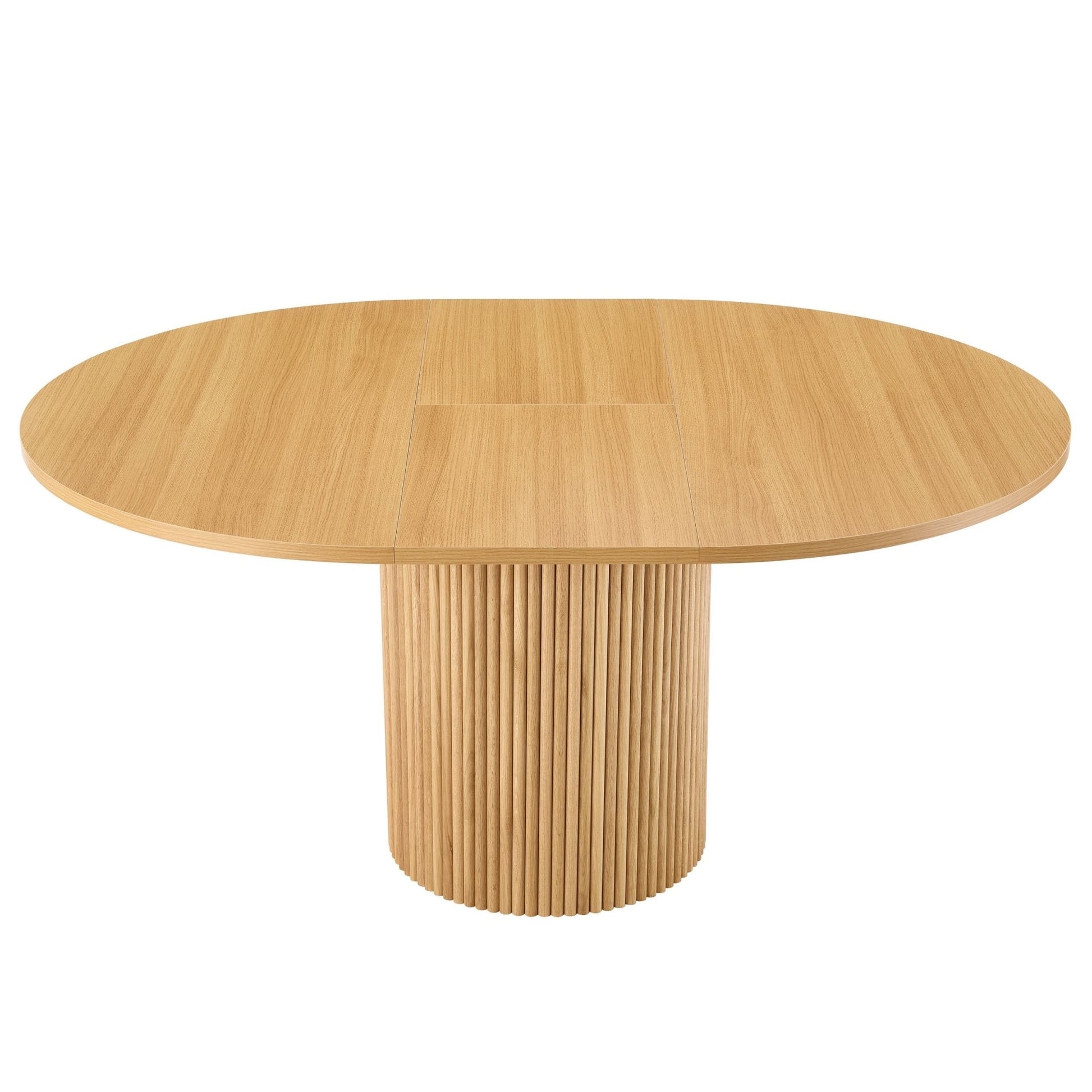 Dusk Hattie Grade B Light Wood Oval Extendable 4-6 Seater Dining Table RRP £404