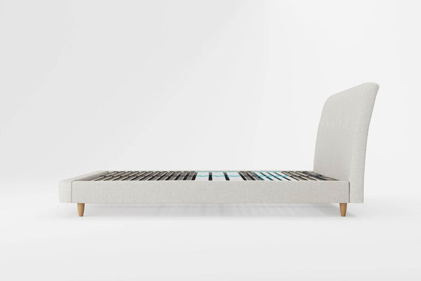 Simba Orion Grade B Light Grey Linen-Feel Super King Bed Frame RRP £789