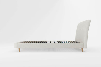 Simba Orion Grade B Light Grey Linen-Feel Super King Bed Frame RRP £789