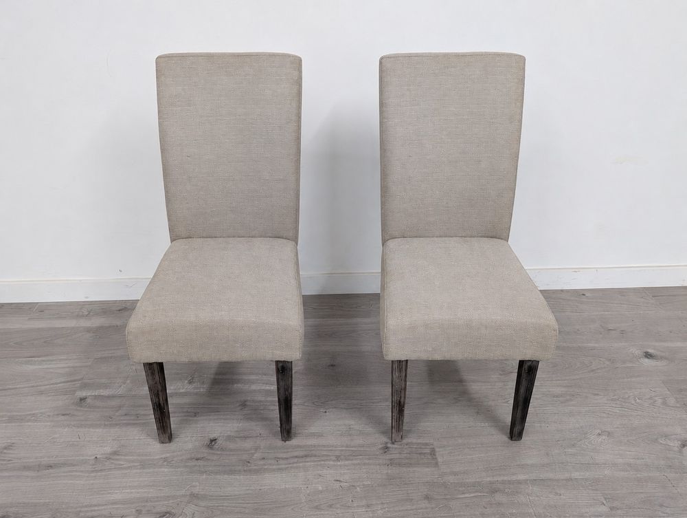 ROS-OUT-00185 Grade-C3 Roseland Furniture Saltaire Acacia Pair of Dining Chairs RRP £300.00