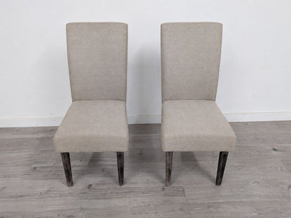 ROS-OUT-00185 Grade-C3 Roseland Furniture Saltaire Acacia Pair of Dining Chairs RRP £300.00