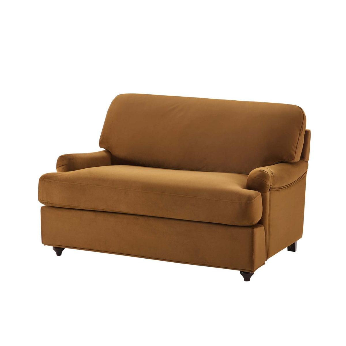 Dusk Hampshire Grade NEW Muted Gold Velvet Loveseat Sofa Bed RRP £559