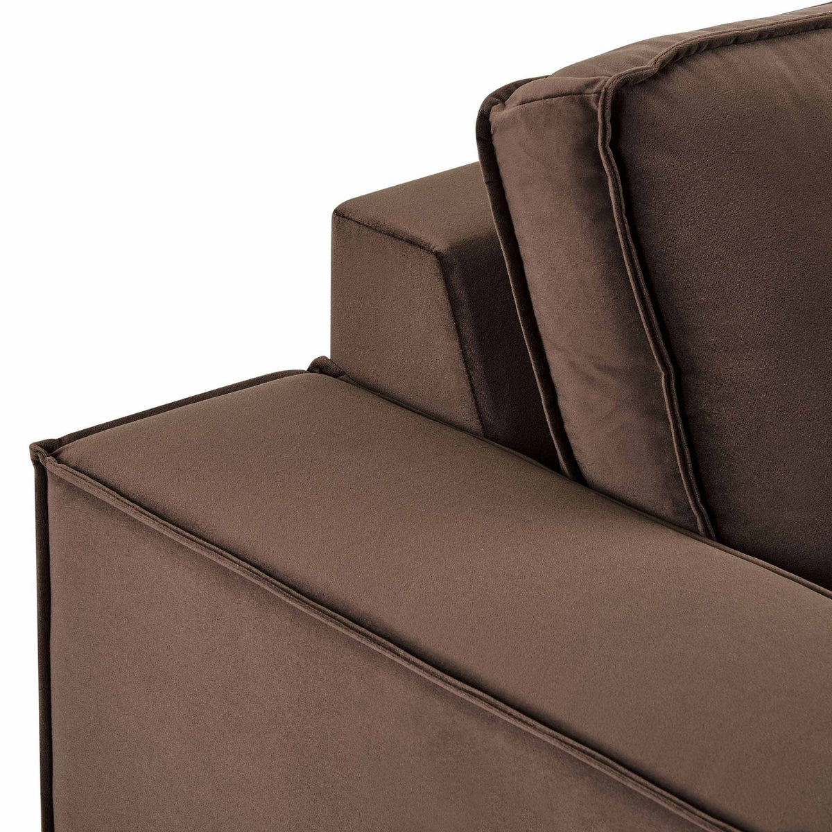 Dusk Brooklyn Grade B Cappuccino Velvet Loveseat RRP £489