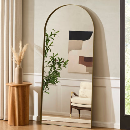 DUS-CC2-06230 Grade-B Dusk Arched Full Length Mirror - Gold RRP £135.00