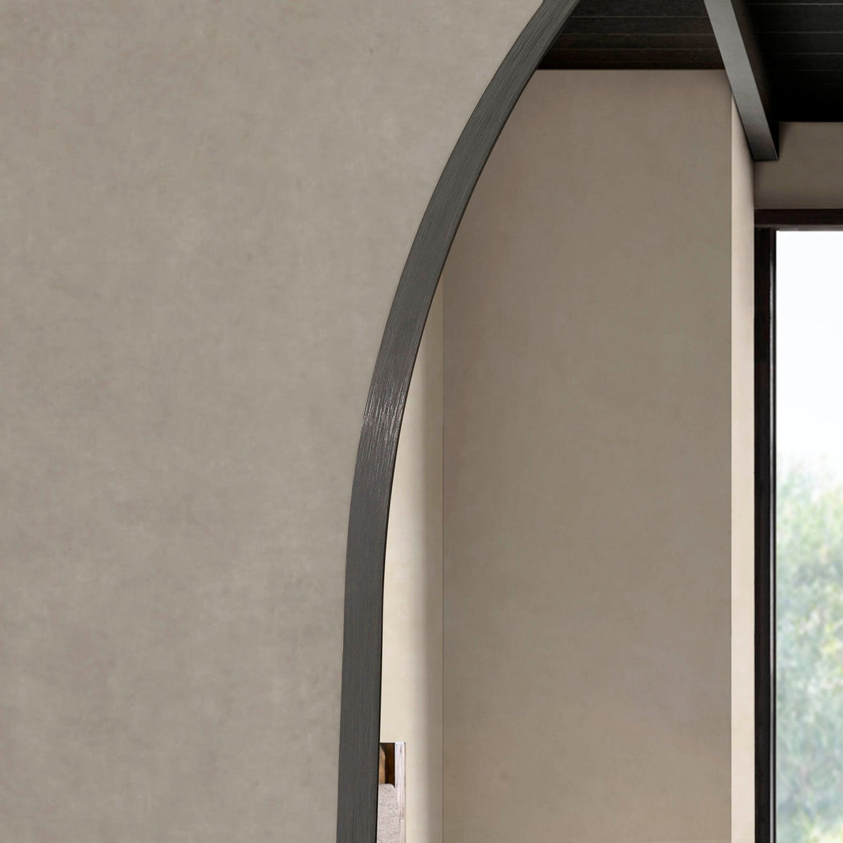 DUS-CC2-06134 Grade-B Dusk Arched Wall Mirror - Black RRP £55.00