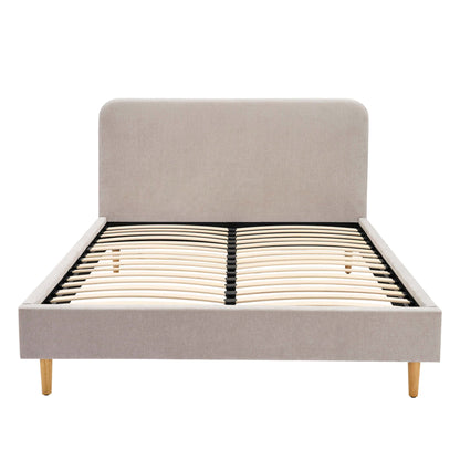 DUS-CC2-04330 Grade-C1 Dusk Ascot Super King Bed Frame - Chenille Light Grey RRP £199.00