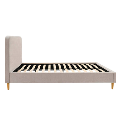 DUS-CC2-04330 Grade-C1 Dusk Ascot Super King Bed Frame - Chenille Light Grey RRP £199.00