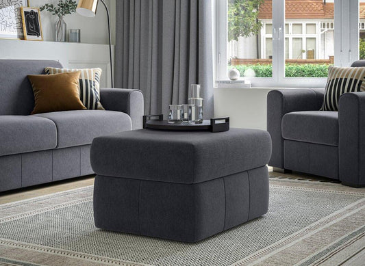 DRE-FUR-00346 Grade-C0 Dreams Verona Storage Footstool in Grey RRP £249.00