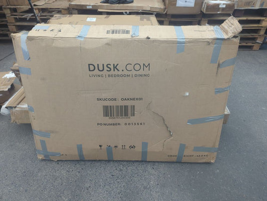 DUS-AUC-03697 Grade-C1 Dusk Heidi 4-8 Seater Extendable Dining Table - Natural RRP £404.00