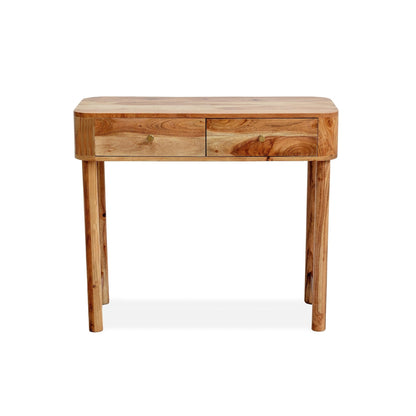 DUS-CC2-01662 Grade-B Dusk Avery Acacia Wood Dressing Table Console - Natural RRP £249.00