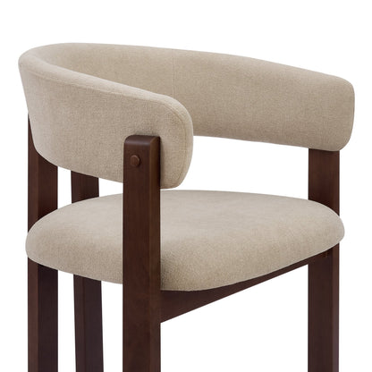 DUS-CC2-07819 Grade-C0 Dusk Bridget Set of 2 Dining Chairs - Chenille Oatmeal RRP £159.00