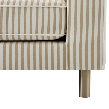 Dusk Soho Grade B, Sand Stripe 3 Seater Sofa RRP £569