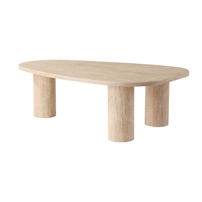 DUS-CC2-06232 Grade-B Dusk Azra Nesting Coffee Tables - Travertine Marble Effect RRP £199.00