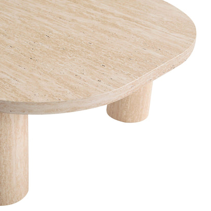 DUS-CC2-06232 Grade-B Dusk Azra Nesting Coffee Tables - Travertine Marble Effect RRP £199.00