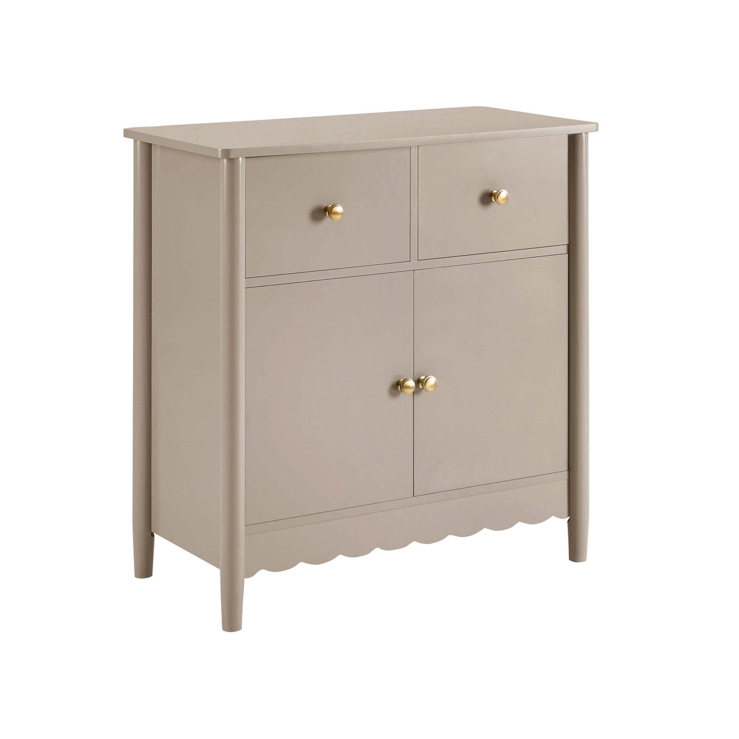 DUS-CC2-05187 Grade-B Dusk Betty 2 Door Sideboard with Drawers - Taupe RRP £199.00