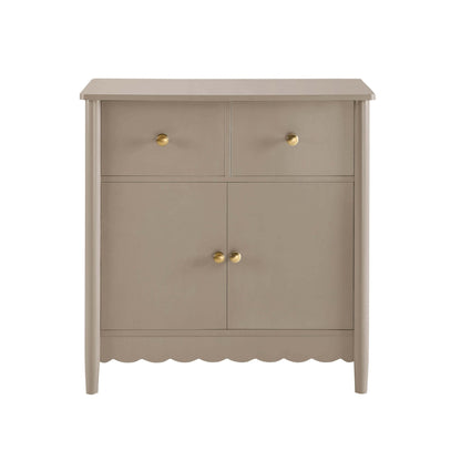DUS-CC2-05187 Grade-B Dusk Betty 2 Door Sideboard with Drawers - Taupe RRP £199.00