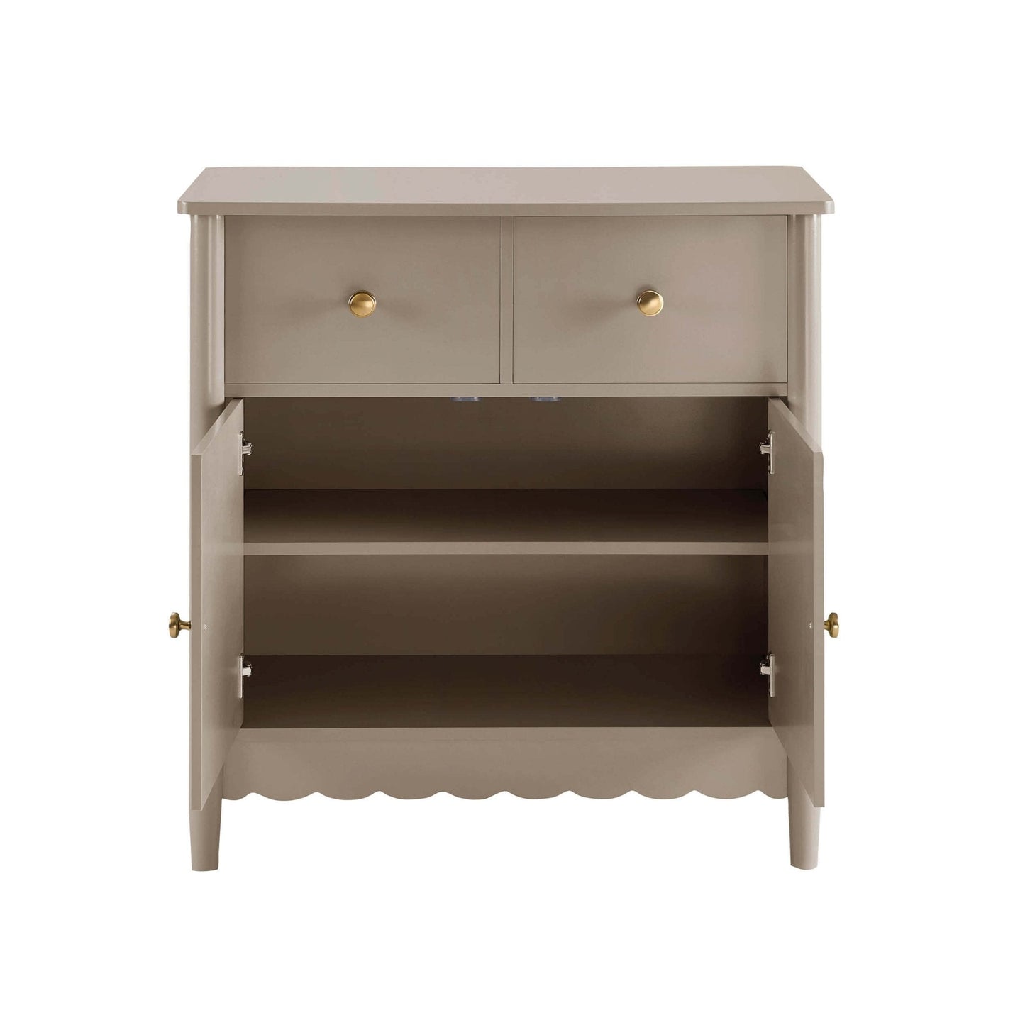 DUS-CC2-05187 Grade-B Dusk Betty 2 Door Sideboard with Drawers - Taupe RRP £199.00