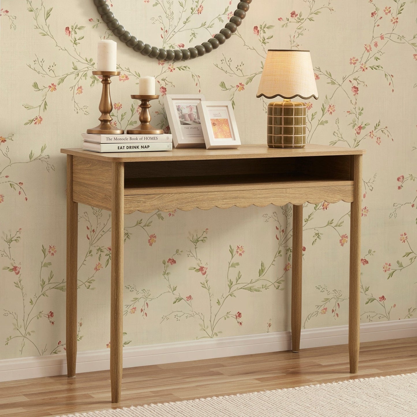 DUS-CC2-04752 Grade-B Dusk Betty Dressing Table - Light Wood RRP £129.00