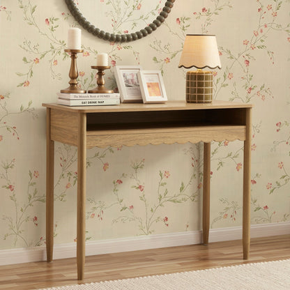 DUS-CC2-04752 Grade-B Dusk Betty Dressing Table - Light Wood RRP £129.00