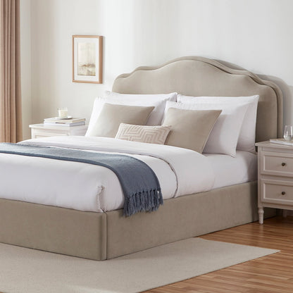 Dusk Grade B Wiltshire Stone Matte Velvet Small Double Ottoman Storage Bed RRP £379