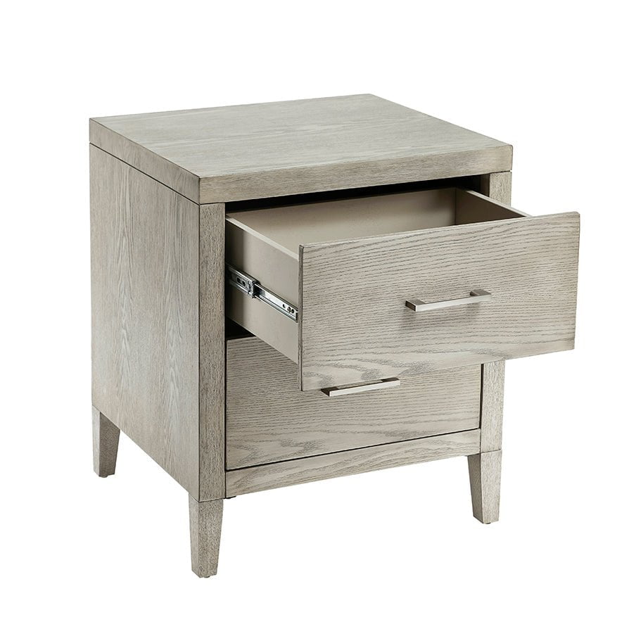 DUS-CC2-00609 Grade-C2 Dusk Blair 2 Drawer Bedside Table - Ash RRP £94.00