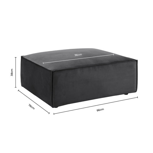 DUS-CC2-07402 Grade-B Dusk Brooklyn Pouffe - Ink RRP £199.00
