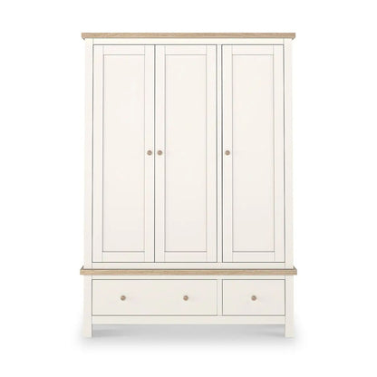 Roseland Grade B Furniture Farro Cream & Oak Triple Wardrobe RRP £685