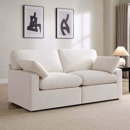 DUS-CC2-06216 Grade-C2 Dusk Cairo Feather 2 Seater Sofa - Vanilla RRP £773.00